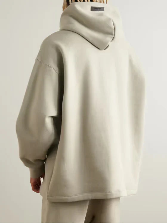 APPLIQUÉD COTTON-BLEND JERSEY HOODIE