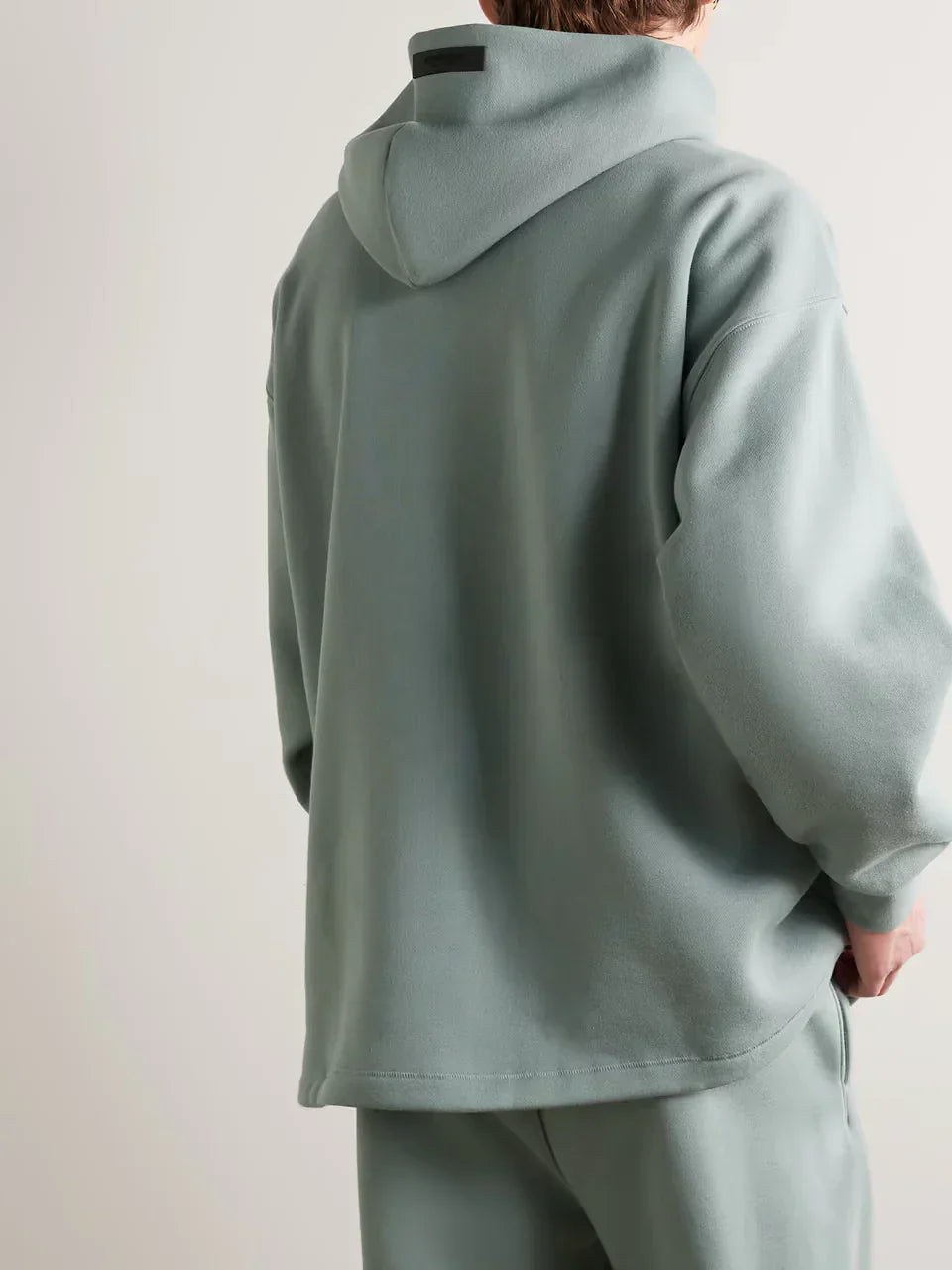 APPLIQUÉD COTTON-BLEND JERSEY HOODIE