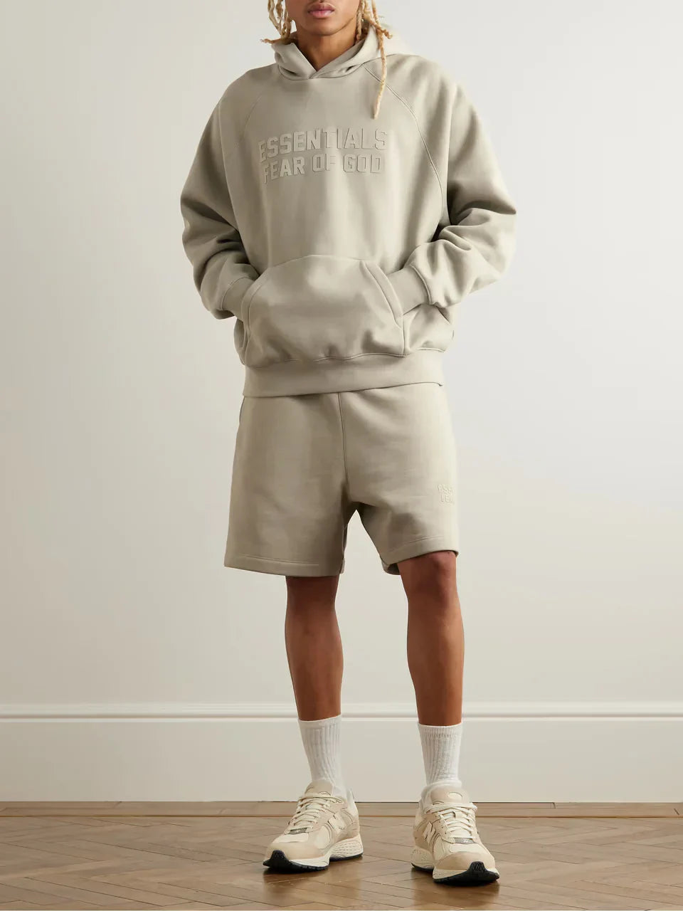 APPLIQUÉD COTTON-BLEND JERSEY HOODIE